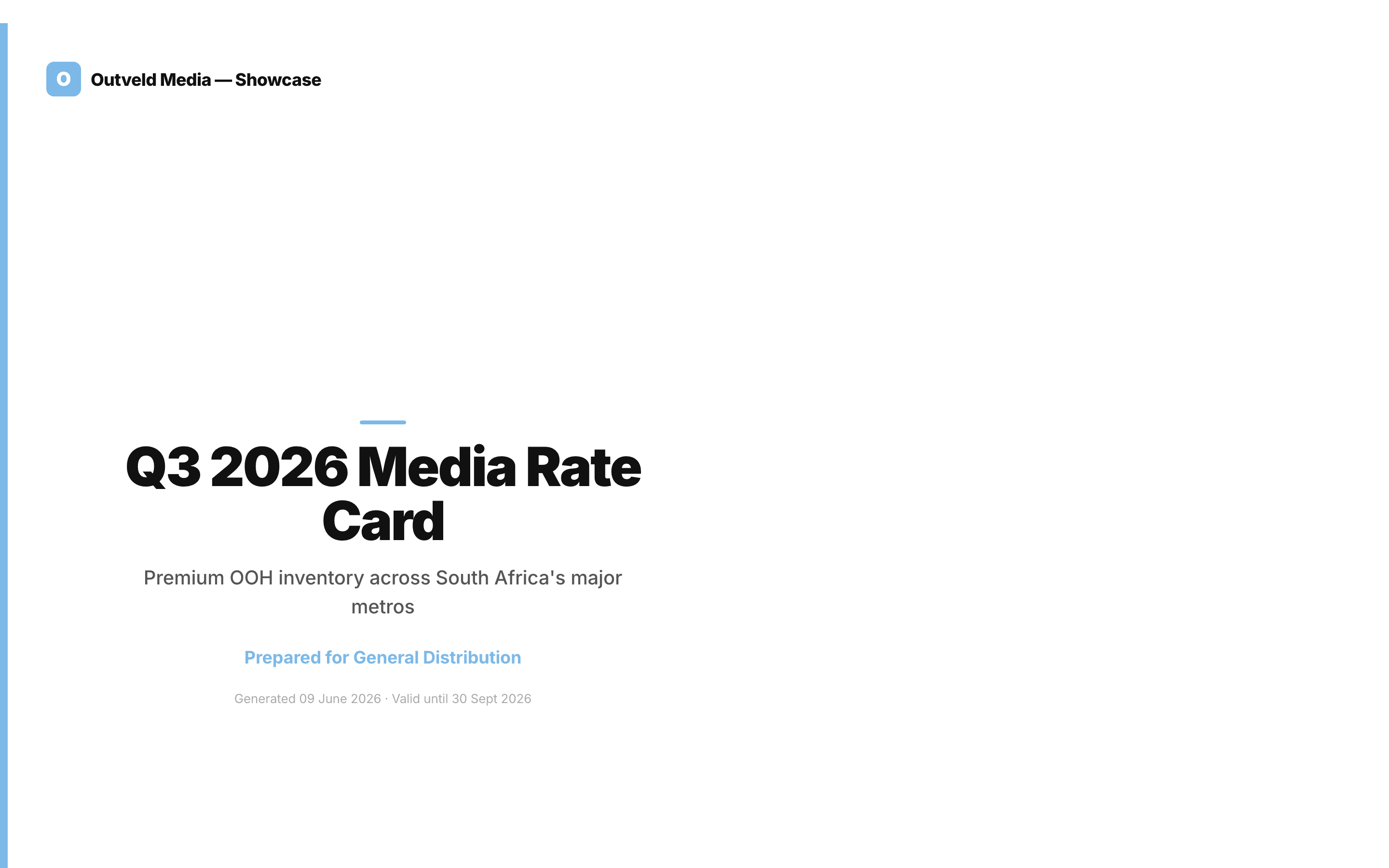 Deckly generated rate card PDF output